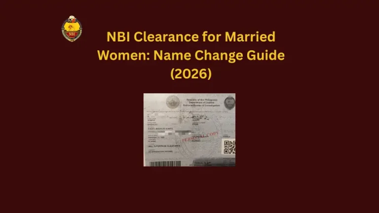 NBI Clearance for Married Women: Name Change Guide (2026)